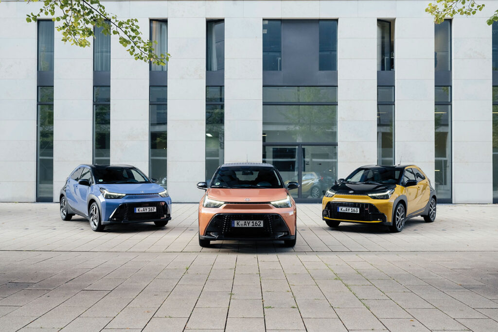 toyota_aygo_x_drei Varianten.